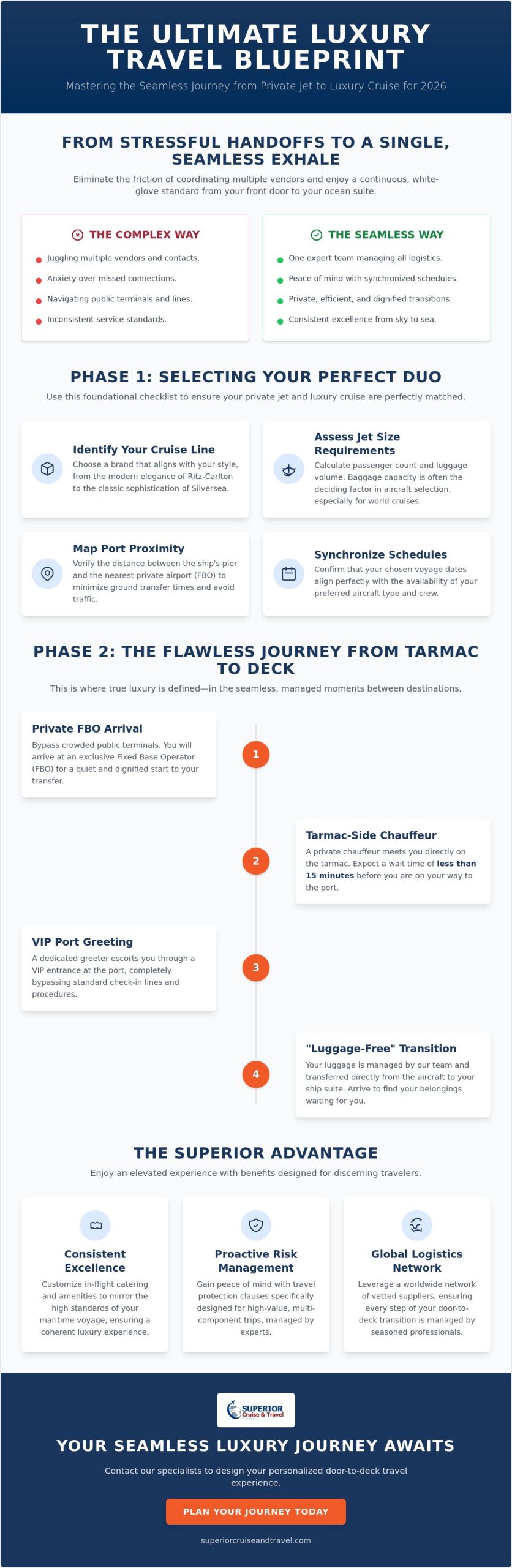 The Ultimate Luxury Cruise and Private Jet Package Checklist for 2026