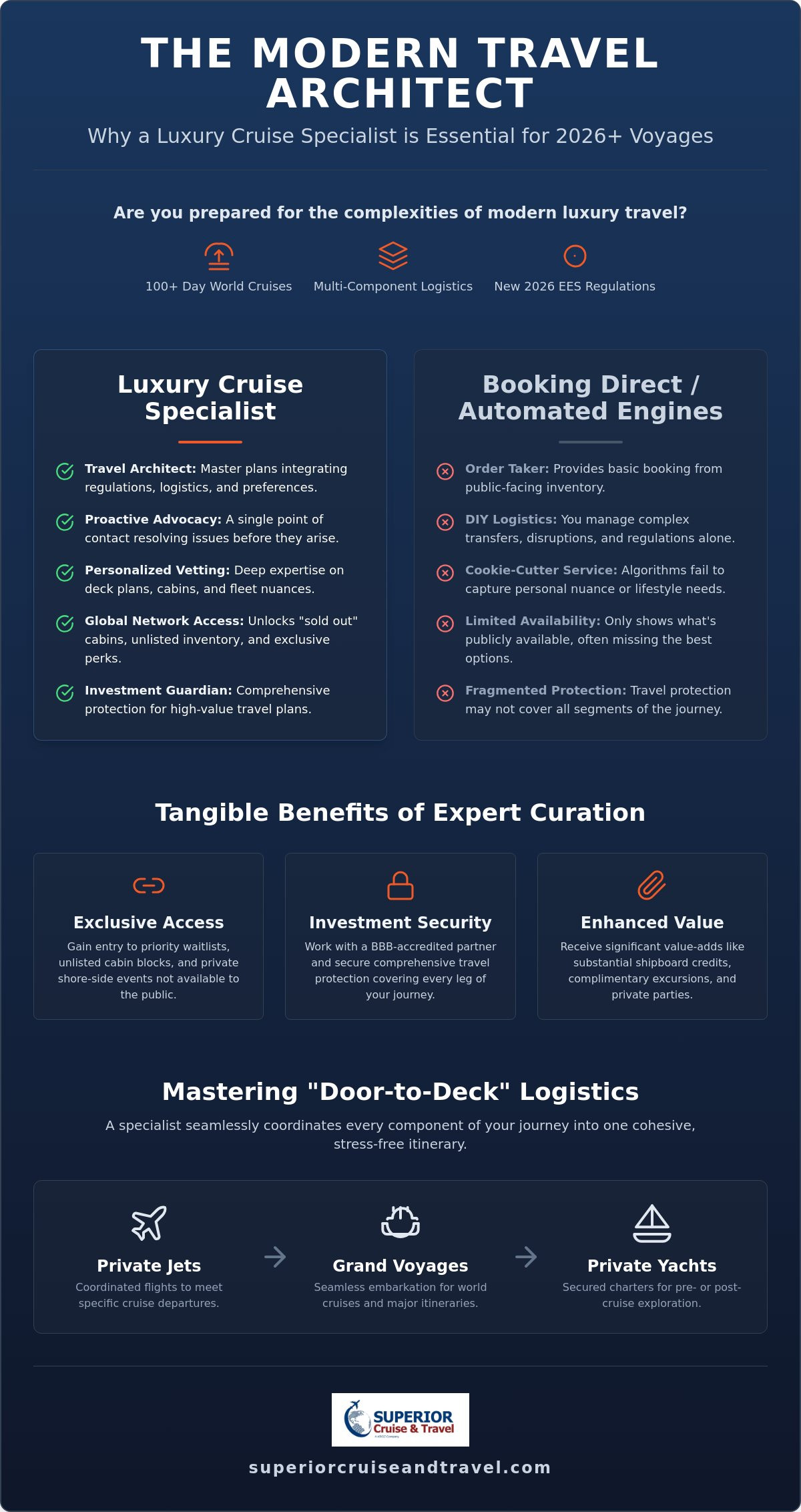 What is a Luxury Cruise Specialist? Why Professional Planning Matters in 2026