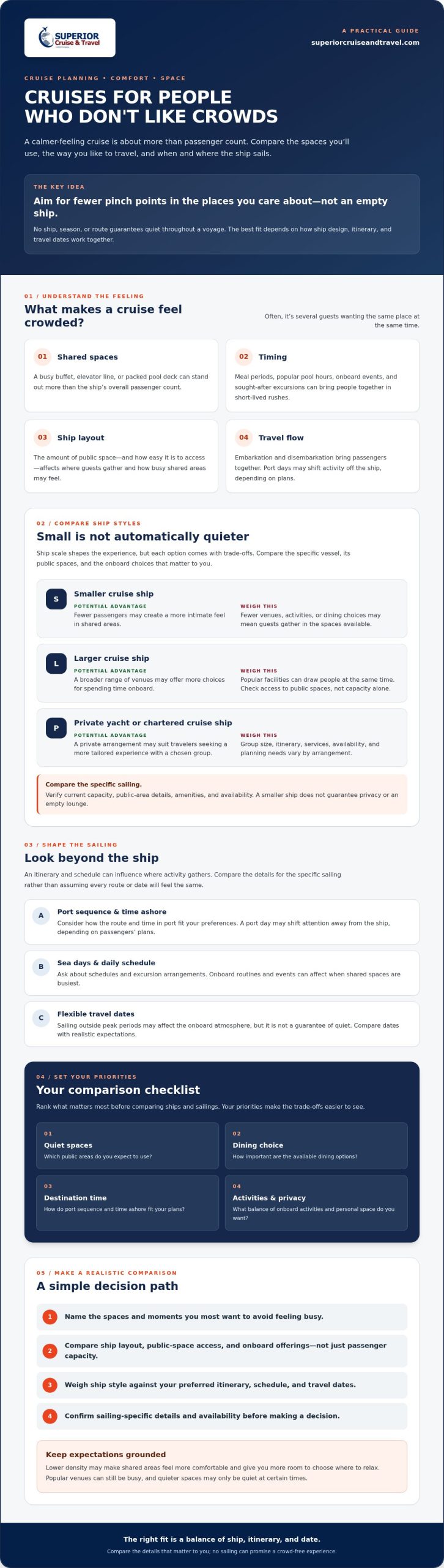 Crowd Free Cruises A Practical Buying Guide